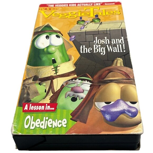 Veggie tales VHS tape josh and the big wall 30 min not rated READ - Picture 1 of 2